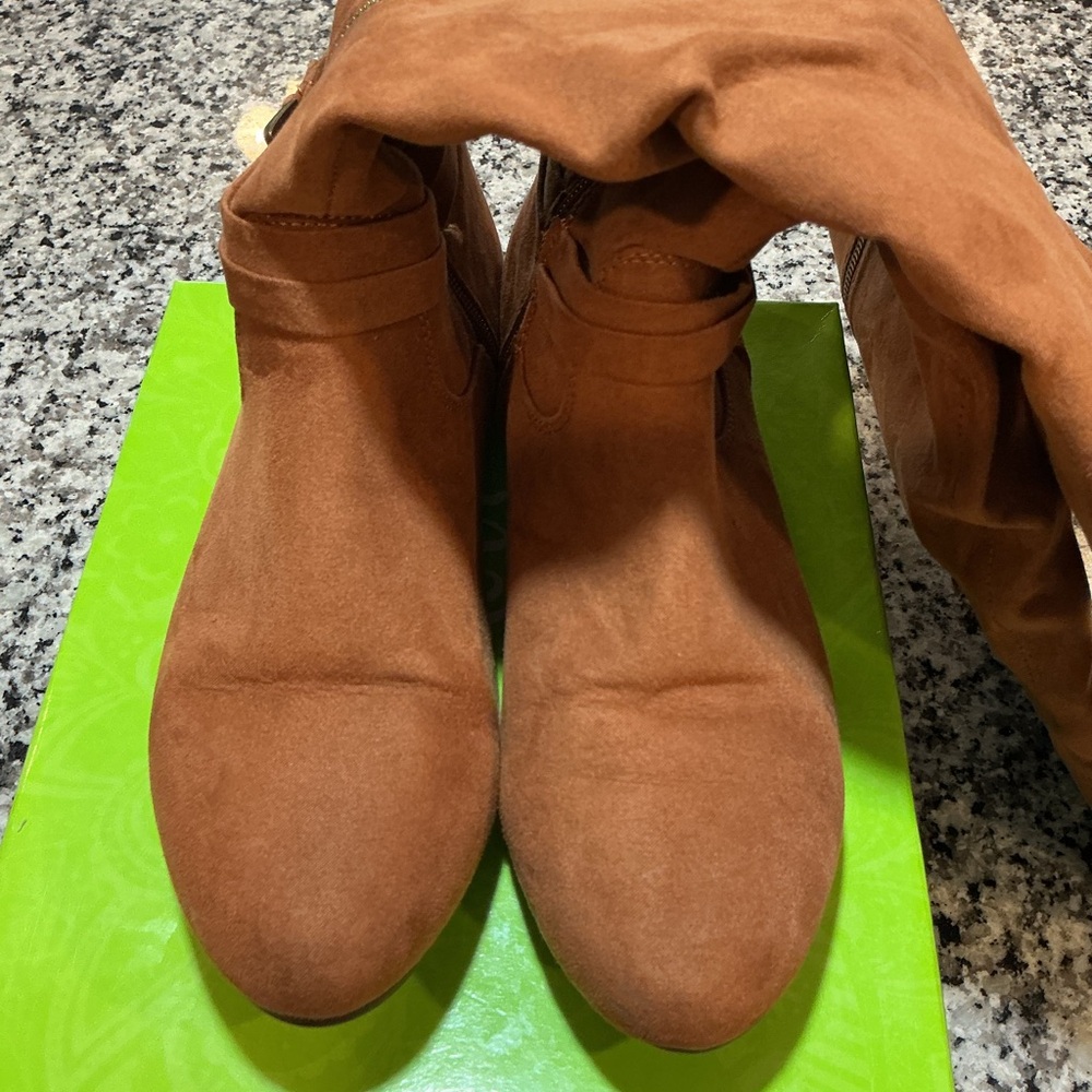Brown Suede Women's Boots